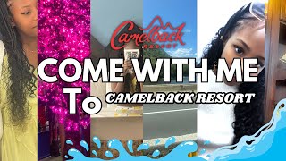 Come with me to CAMELBACK RESORT  water park  hotel room food  Arcade 💦🏨☀️👙 [upl. by Enomed]