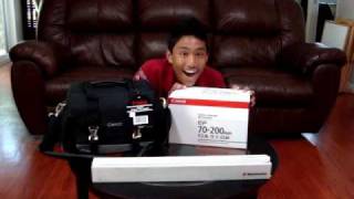 Canon 70200 F28 L IS USM Mark II Unboxing [upl. by Mathian]