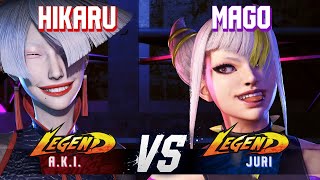 SF6 ▰ HIKARU AKI vs MAGO Juri ▰ High Level Gameplay [upl. by Wernda724]