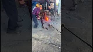 The Process Of Forging Steel Using Giant Hydraulic Hammers Part 140 [upl. by Ahon]