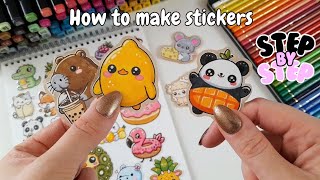 How to Make Stickers at Home  Step by Step [upl. by Cadmar614]