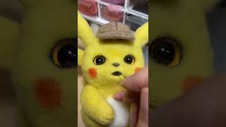 New Work Needle Felted Pikachu Needle Felting ASMR  Needle Felting Cats [upl. by Akimit366]