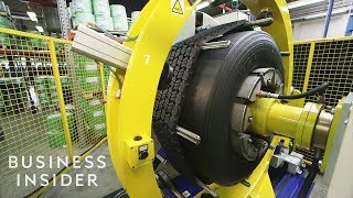 How Old Tires Are Retreaded So They Can Be Used Again [upl. by Hannej111]