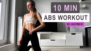 10 MIN ABS WORKOUT  No Equipment  AB Cardio [upl. by Stevens650]