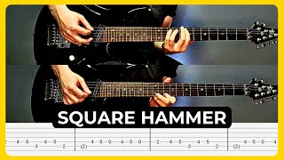 Square Hammer  Ghost  Guitar Cover with Tabs  Guitar Lesson  All Guitar Parts  Solos [upl. by Dorsey]