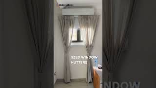 Motorized Window Shutters Installation by Wall Curtains Team shorts shutters [upl. by Ylam]