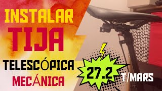 INSTALAR TIJA TELESCÓPICA TMARS UNBOXINGBARATA tijatelescopica mars mtb [upl. by Anamor]