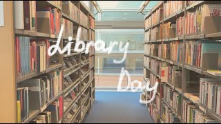 🧡Library day with me💛mini vlog [upl. by Ramad]