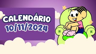 CALENDÁRIO DE 10 DE NOVEMBRO DE 2024 ALUNONOTADEZ10 ensinofundamental [upl. by Alleda]