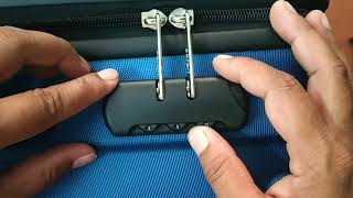 How Set Luggage Lock  Safari trolley bag lock set  How To Set Safari Trolley Bag Lock [upl. by Christean]