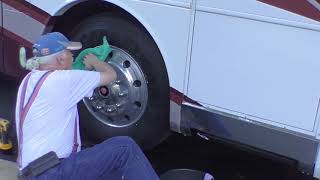 How I Polish my RV Wheels [upl. by Ettebab733]