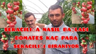 ANTALYADA SERADA ÇALIŞTI MEMLEKETİNE DÖNÜP SERA KURDU DOMATES YETİŞTİRİYORkeşfet tomato [upl. by Nylsej]