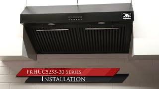 FORNO FRHUC525530 Range Hood Installation  Under Cabinet [upl. by Terrell860]