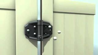 TruClose Heavy Duty MultiAdjust Gate Hinge Installation Video [upl. by Silbahc]