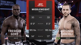 UFC Vegas 100 Gore vs Trocoli UFC 5 Simulation [upl. by Sheng941]