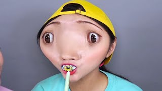 Yummy NIKLNIP Wax Bottle 닉클립 왁스병 캔디 DONA 도나 Mukbang [upl. by Iliak]