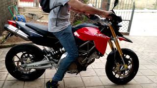 Aprilia Dorsoduro 750 SM Titanium Exhaust Sound [upl. by Folly124]