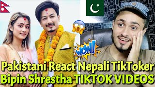 Pakistani React Nepali TikToker Bipin Shrestha VIRAL TIKTOK VIDEOS  Rk ReActions [upl. by Beaner14]