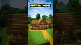 Survival House Minecraft Tutorial [upl. by Yrrah]