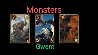 monsters harpy vs NR temple prorank Gwent Card Game 2409291001 [upl. by Nnyl]