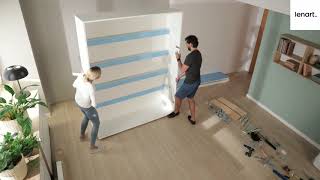 Bed Concept Wall Bed Assembly Video  Arthauss Furniture [upl. by Animlehliw]