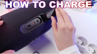 How to Charge JBL Xtreme 3 Portable Waterproof Bluetooth speaker [upl. by Axe]