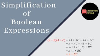 Simplification of Boolean Expressions [upl. by Ayanal239]