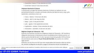 DIAN calendario tributario 2024 [upl. by Nagram]