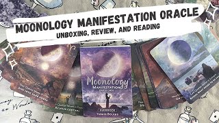 Moonology Manifestation Oracle Cards by Yasmin Boland 🔮 Deck Unboxing Review and Reading [upl. by Eylrahc]