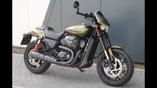 2017 HARLEYDAVIDSON STREET ROD 750 XG750A  OLIVE GOLD  VANCE amp HINES  WCHD Glasgow Scotland [upl. by Nowyt]