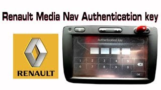 Renault Medianav Authentication key [upl. by Nhguavahs]