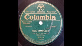 LITHUANIA Lietuvių Tautiška Orkestra  Polka Klumpakojis  Columbia  1927 [upl. by Hsur]