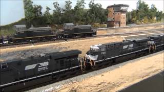 Norfolk Southern EMD SD70M2 GE ES40DC Tank Train In HD [upl. by Doug694]