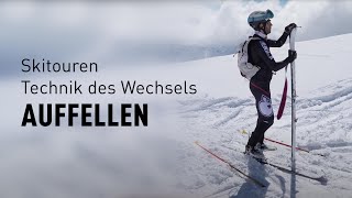 Skitouren – Technik des Wechsels Auffellen [upl. by Lillywhite]