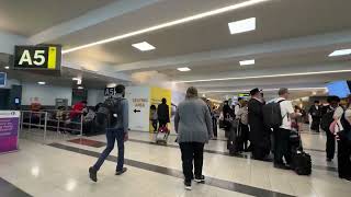 Walking through Terminal 4 at JFK International Airport  4K Virtual Walk [upl. by Annekahs]