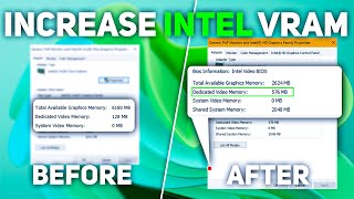 🔧Increase Dedicated Video Memory  VRAM  2023 Intel amp AMD [upl. by Lilahk126]