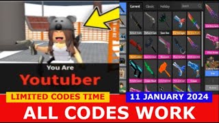 ALL CODES WORK Olivias MM2 ROBLOX  LIMITED CODES TIME  JANUARY 11 2024 [upl. by Temple387]