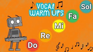 3 Fun Vocal Warm Ups SOLFEGE SingAlong  For Kids [upl. by Wivestad215]