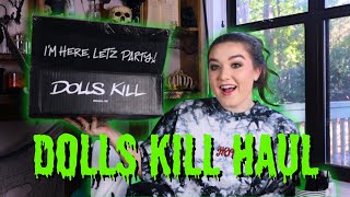 DOLLS KILL HALLOWEEN COLLECTION HAUL  SO MANY SPOOKY CLOTHES [upl. by Akyeluz]