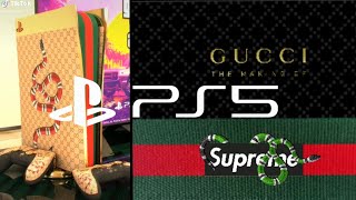 PS5 GUCCI SKIN GUCCI PlayStation5el Yadi shorts [upl. by Kuth]