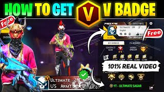 How To Get V Badge In Free Fire  V Badge Kaise Le  Free Fire V Badge Kaise Milega  V Badge Code [upl. by Airdnazxela]