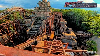 Indiana Jones Coaster  Painful Ride Ever  Disneyland Paris 2024 [upl. by Hansel]