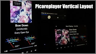 Picoreplayer 7quot Touchscreen Display Vertical Layout Pi Music Streamer [upl. by Ahsiela]