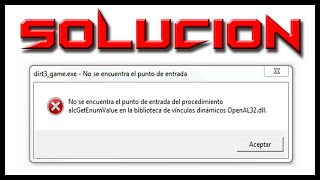 SOLUCIÓN El Programa No puede Iniciarse Porque Falta Openal32dll En El Equipo ACTUALIZADO 2021 [upl. by Converse]