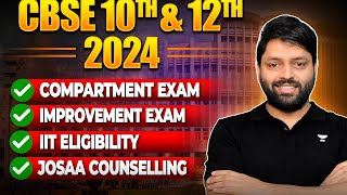 Compartment amp Improvement Exam 2024 Complete Details ✅  IIT Eligibility amp JOSAA Counselling [upl. by Nywra]