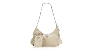 Prada Nylon Re Edition 2005 Shoulder Bag Desert Beige [upl. by Alyose]