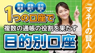 通帳をたくさん持っている人必見一つの口座で複数の通帳の役割を果たす目的別口座そのメリットとデメリットとは中村賢司と高橋早紀の「マネーの賢人」 [upl. by Budwig496]