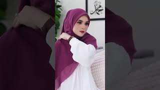 HIJAB SEGIEMPAT SIMPLE hijabstyle hijabers jilbab [upl. by Alodie]