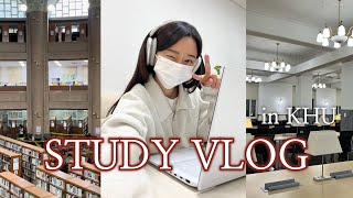 대학생 시험기간 VLOG  21 중간 추석 끝나니 시험기간이라고요⁉️  경희대 한약학과  대2 8전공과의 싸움🥊  알바  실험의 늪🐊 [upl. by Gnet936]