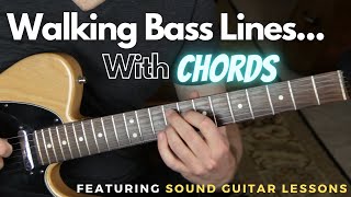 How To Start Walking Bass Lines For Guitar [upl. by Billy588]